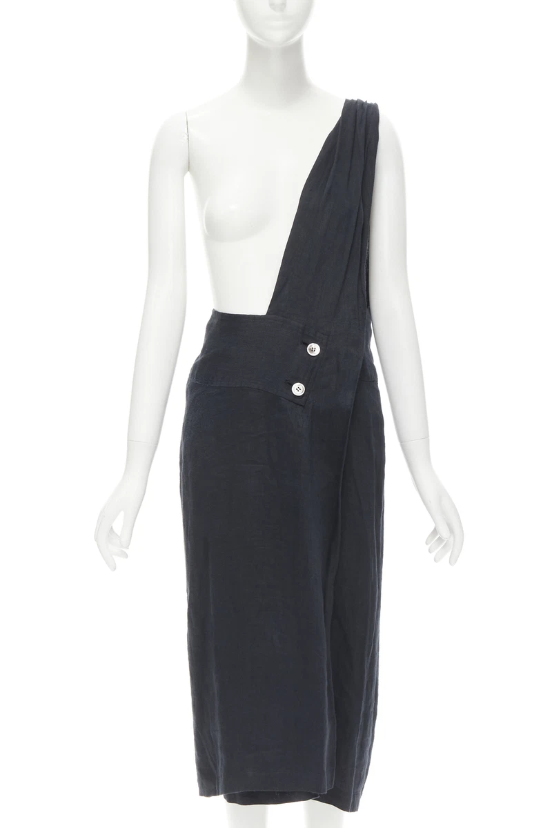 Black hotsell dungaree skirt