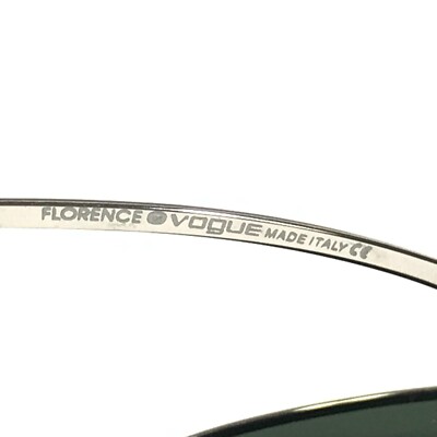 Vogue Sunglasses VO3225-S 424 Silver Round Frames with Green  display picture 1