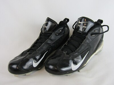 Mens Nike Air Diamond Fury Baseball Cleats-Size 10.5-309408 011-3/4 Top-Black