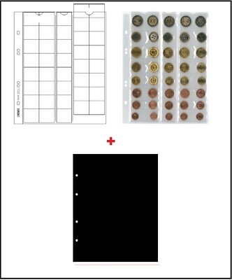 1-LINDNER-MU40-Multi-Collect-Münzhüllen-5x-Euro-Kursmünzensätze-KMS-+-ZWL