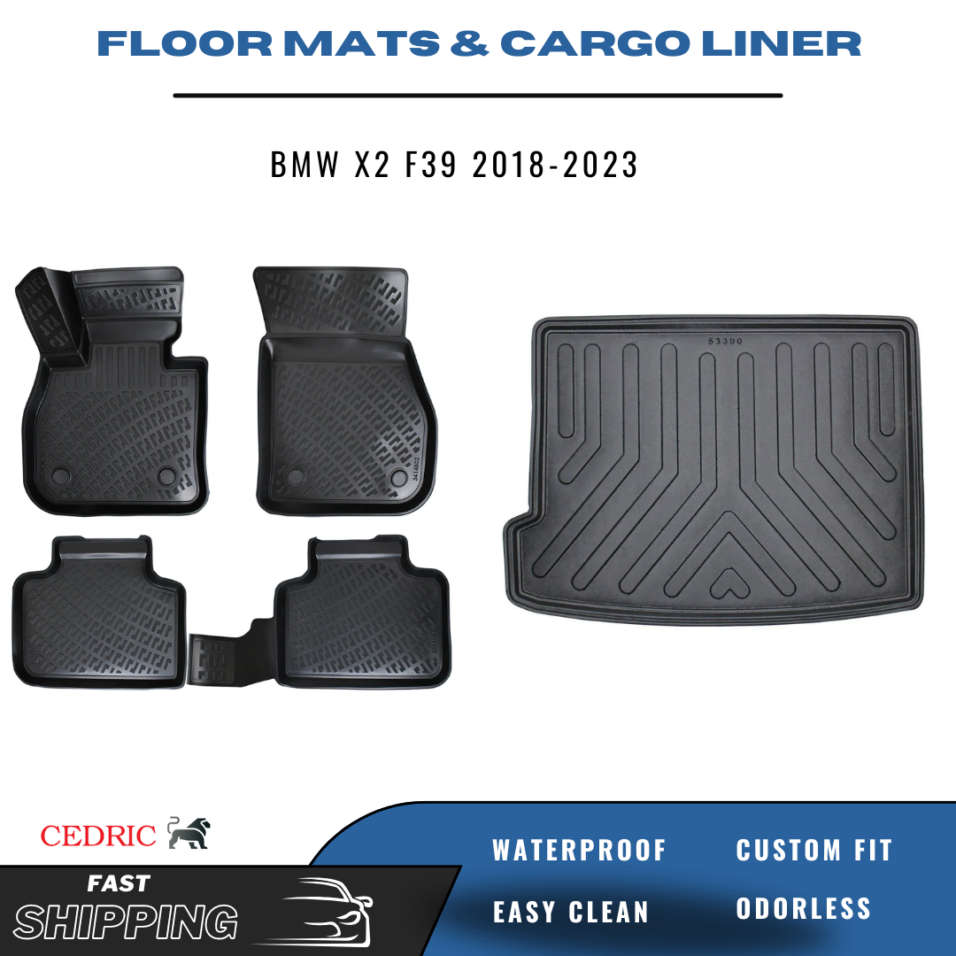 Car Floor Mats For BMW X2 U10 2024 2025 2026 Full Set Leather All Weather Waterproof Car Floor Mats - 34 Car Floor Mats For BMW X2 U10 2024 2025 2026 Full Set Leather All Weather Waterproof Car Floor Mats - 34