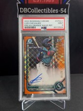 2022 Bowman Chrome Luis Chevalier 1st Orange Wave Auto 1/25 PSA 9