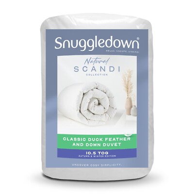 Snuggledown Scandinavian Duck Feather Down Duvet UK