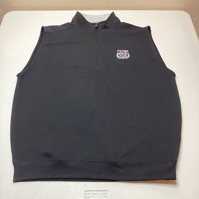 Foot Joy Golfing Vest Black Biltmore Coral Gables Course Men’s Size Medium 