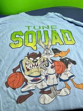 Vintage SPACE JAM Tune Squad Looney Tunes Long Sleeve T Shirt Taz Bugs Large