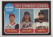 2018 Topps Heritage League Leaders Black Border /50 Robbie Ray Max Scherzer 1u6