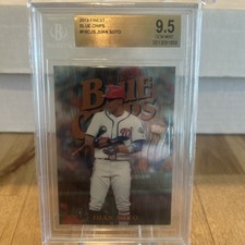 2019 Topps Finest Blue Chips Juan Soto BGS 9.5 Gem Mint