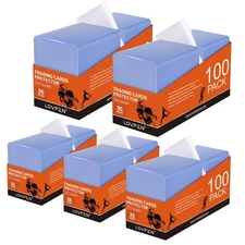 1000 Toploads for Cards & Penny Sleeves 35PT Hard Plastic Card Holders 3x4 Ba...