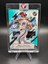 2025 Topps Pristine Mike Schmidt #126 Encased Aqua Refractor /199 Phillies HOF