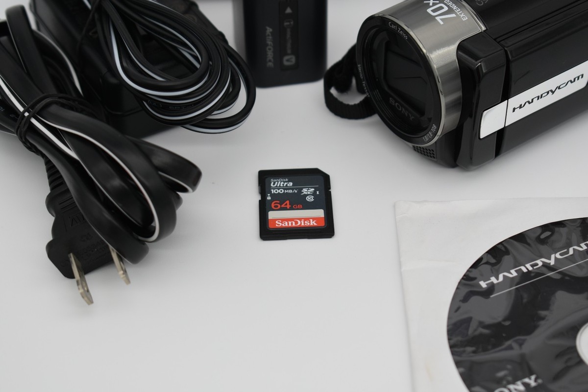 Sony Handycam DCR-SX85 Black Video Digital Camcorder 70x Zoom