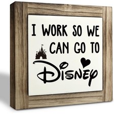 Inspirational Wood Signs for Desk Decor, Rustic Office Plaques, Motivational