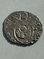 Pope Gregory XIII Billon quatrino. Rome mint 1572-1583 Exceptional preservation.