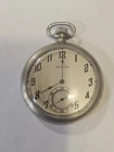Antique Waltham Pocket Watch Silver Color Dont Know How To Open Estate As Is