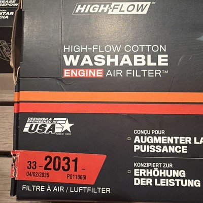 K&N ENGINEERING KN Drop in Air Filters | 33-2031-2