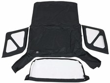 1995-1998 Geo Tracker Replacement Soft Top And Clear Windows Black Rampage 98815