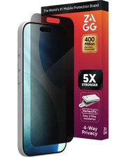 ZAGG Privacy XTR Screen Protector for iPhone 17-4-Way Privacy Full-Screen Fil...