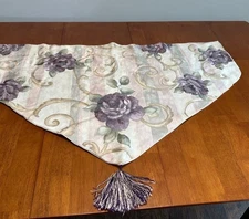 Croscill Window Curtains Valence Concerto Amethyst Floral Ascot