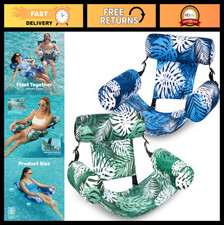 Inflatable Pool Floats for Adults - 2 Pack Lounge Chairs Heavy Duty Pool Noodl