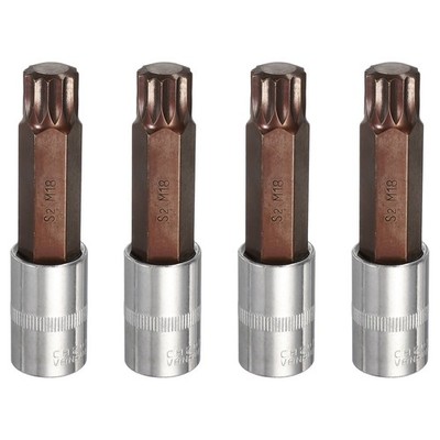 4-teiliger Satz M18 1/2'' Antrieb für Triple Square Spline Bits
