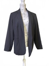 Calvin Klein Women s Relaxed Black Dress Blazer Jacket 16W- 116