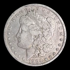 1900-O Morgan Silver Dollar, VF