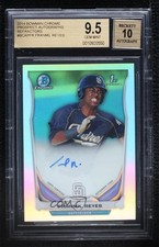 2014 Bowman Chrome Prospect Refractor Franmil Reyes BGS 9.5 GEM MINT Auto 7rd