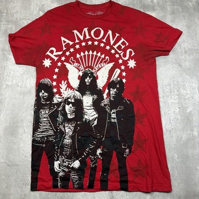 Rock & Rebellion Ramones AOP Band Shirt Adult Medium Y2K 00s All Over Print