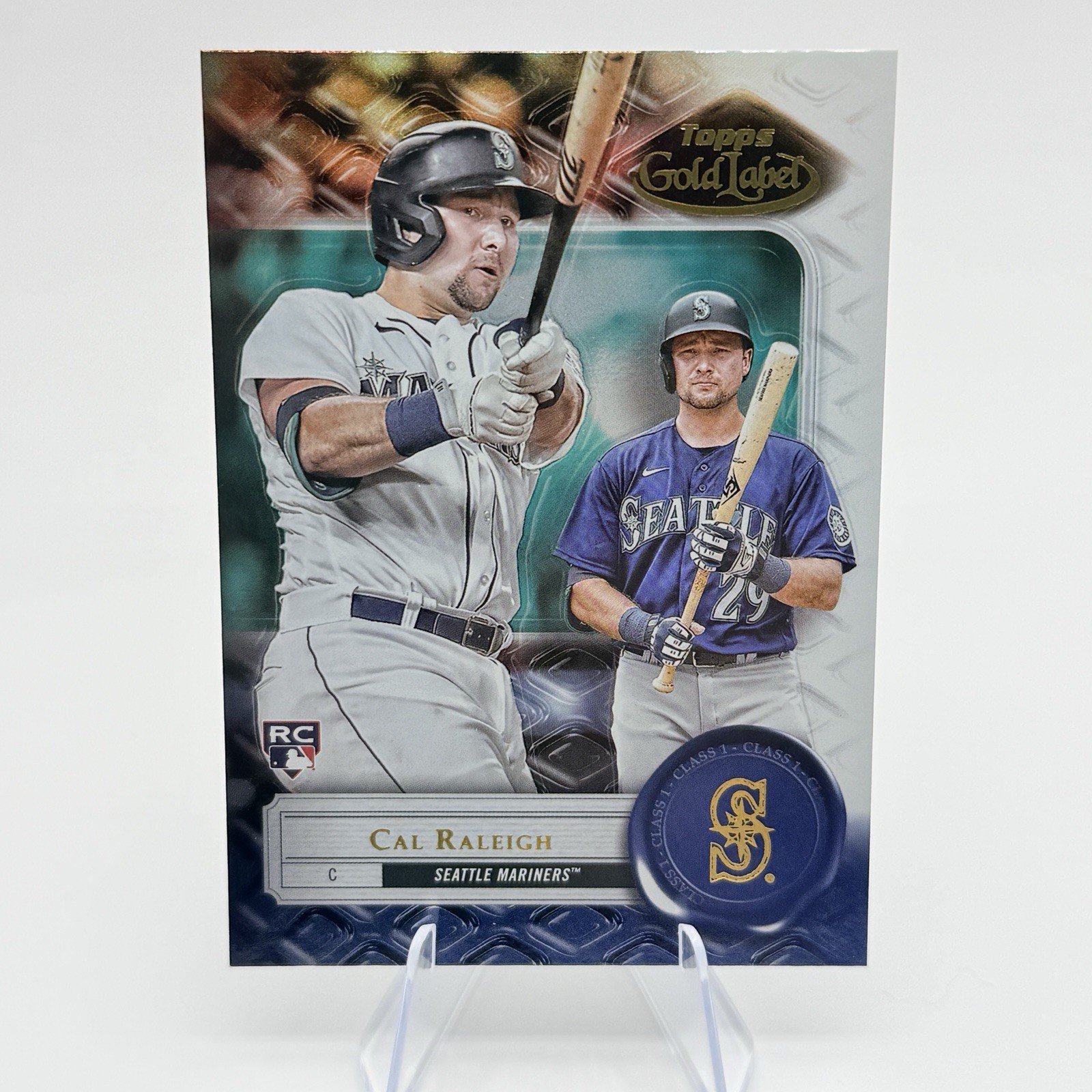 2022 Topps Gold Label - Cal Raleigh #7 Class 1 (RC) Rookie Card