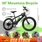 20 Inch Child City Bike 7 Speeds Kids Mountain Bike Double Disc Brake Bicycle