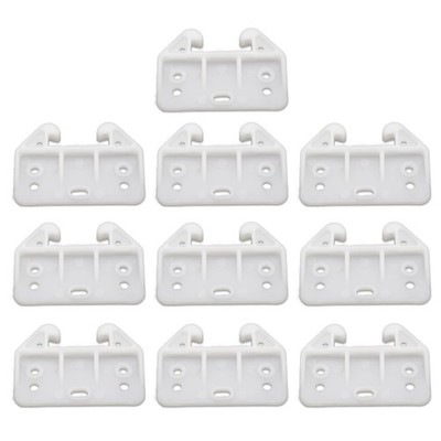 Joyangy Set of 10 White Plastic Drawer Guides, Sturdy 10pcs 58x41mm,