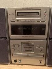 Sharp MD-X5 Minidisc / CD / Tuner Mini-System with 2 two CP-X5 speakers. Rare