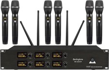 Berlingtone 6-Channel UHF Wireless Microphone System with 6 Handheld Microphones