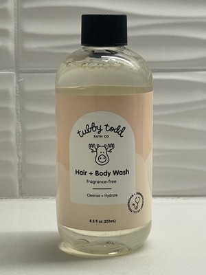 Tubby Todd Bath Co Hair+ Body Wash Fragrance Free 8.5 fl oz