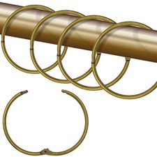 Shower Curtain Hooks Rings,24 Pcs Rustproof Metal Shower Hooks for Shower Cur...