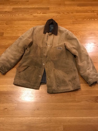 CARTERS CANVAS BLANKET LINED WORK JACKET VINTAGE SZ 42