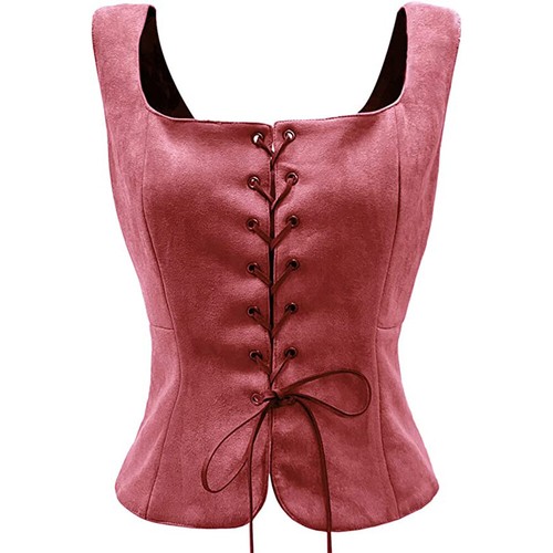 Cosplay Renaissance Female Viking Pirates Vest Waistcoat Halloween Party Coats - Picture 10 of 12