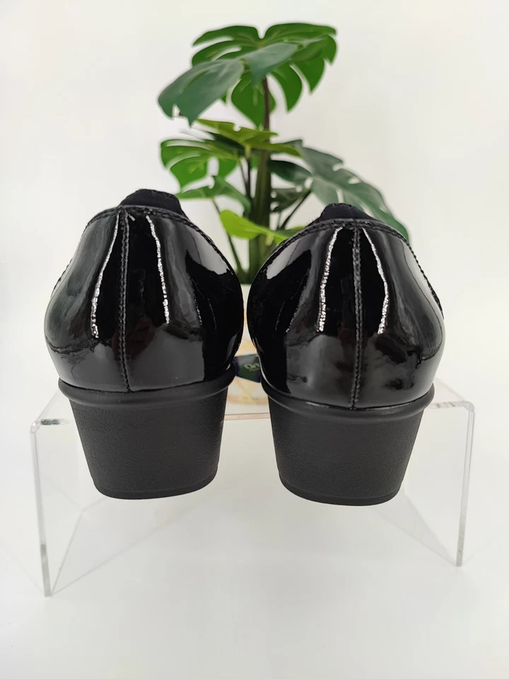 Zapatos de vestir Croft & Barrow para mujer paisaje ballet negro cuña talla 10M EE. UU. Foto 3 de 4