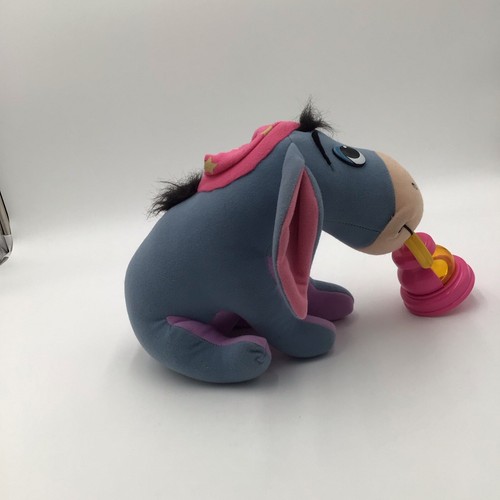 Vintage Eeyore Lantern Plush 1998 (Mattel) Disney Small 7.5" Toy Lights Up Pink - 第 4/6 張圖片