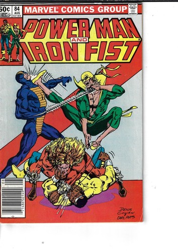Power Man Iron Fist 84 Luke Cage Iron Fist VG/F 1982 Glossy