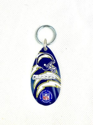 NFL Los Angeles Charger Vintage Teardrop Spinner Keychain Size Large