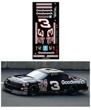 3 Goodwrench Lumina 1994 1/64 scale DECAL Tyco Auto World AFX Aurora Lifelike