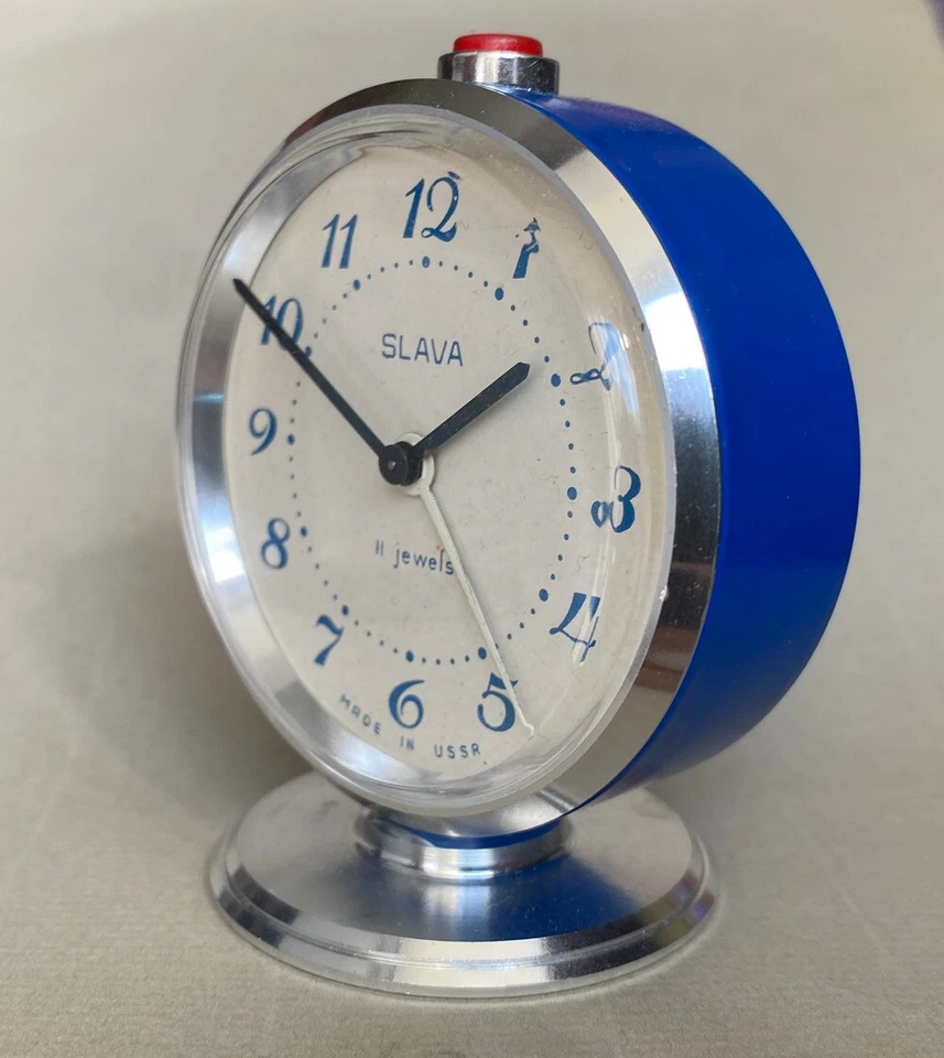 🕰️Vintage 1980 Soviet Slava Alarm Clock | USSR Made, Mechanism 5671  #24625 - Image 3 of 4