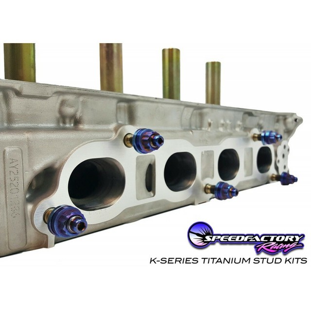 02+ Acura RSX Titanium Exhaust Manifold Stud Kit SpeedFactory M10x1