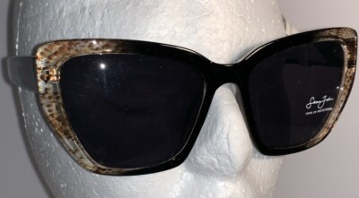 P DIDDY SEAN JOHN Womens Oversized Translucent Rims Cat Eye Lenses