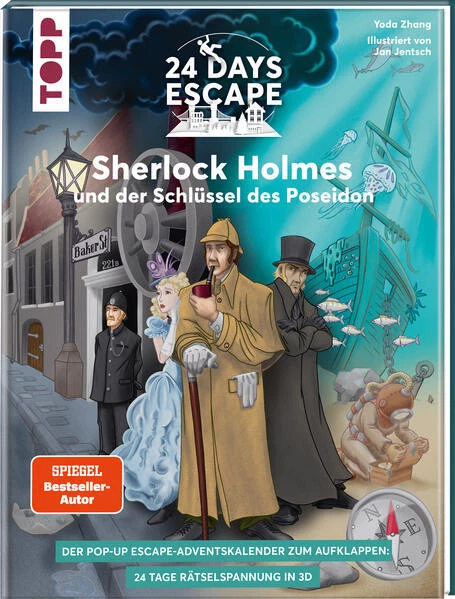 24 DAYS ESCAPE 3D Pop-Up-Adventskalender- Sherlock Holmes und der Schlüssel des