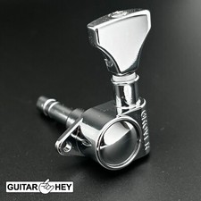 New Grover 106 Original Locking Rotomatic Tuners Small Hs Buttons 3x3 - Chrome New Grover 106 Original Locking Rotomatic Tuners Small Hs Buttons 3x3 - Chrome