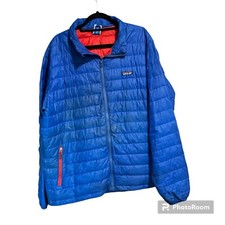 Patagonia Men s Blue Down Sweater Jacket Size XL Royal Blue Red