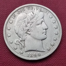 1894 S Barber Half Dollar 50c Better Grade VF - XF #52589