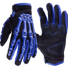 Full Finger Biker Skeleton Bone Gloves Racing Cycling Motorcycle for BMX MX ATV