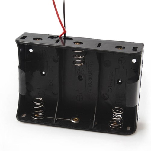 3X D Size Battery Holder Box with Cable Wire 4.5V Storage Case Organizer Contain - Picture 5 of 6